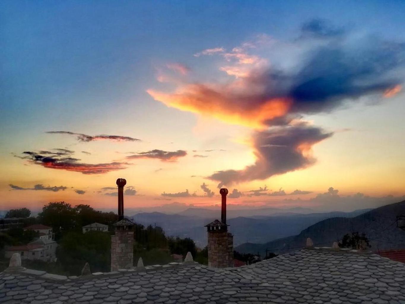 Archontiko Polyzos Hotel Portariá Kültér fotó
